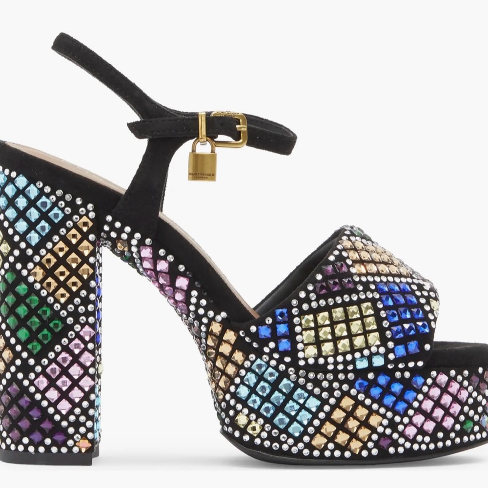 Kurt Geiger London Brixton Platform Multicolor Heel - Picture 3 of 9